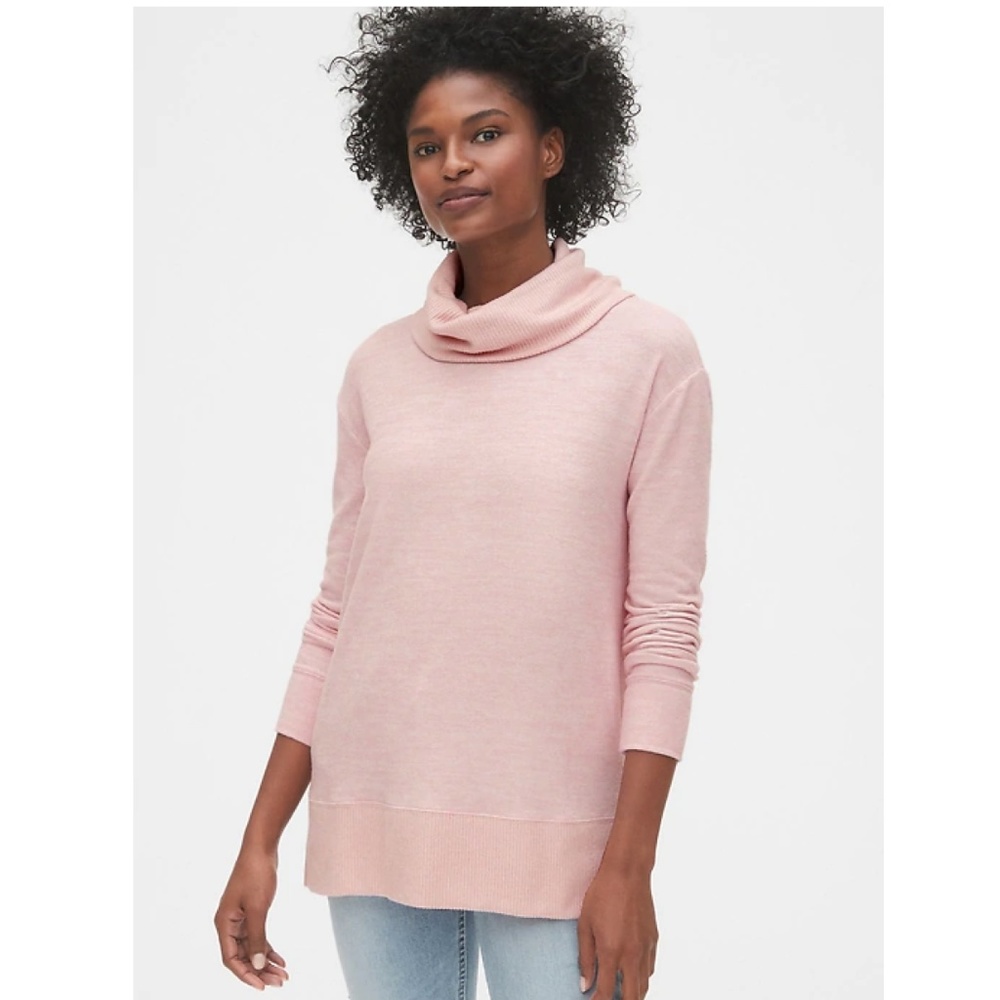 NWT GAP Cowl Neck Pink Sweater